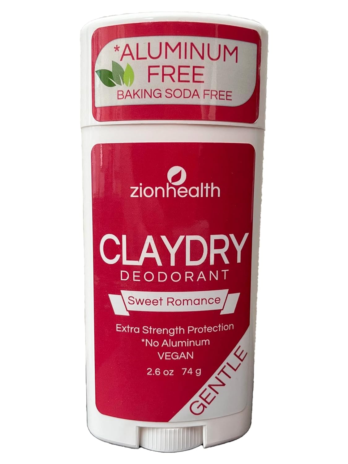 Zion Health Clay Dry Deodorant Sweet Romance 2.8 oz Stick
