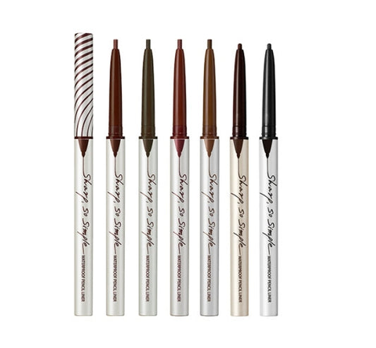 2 x CLIO Sharp So Simple Waterproof Pencil Liner (5 Colours) from Korea_MU