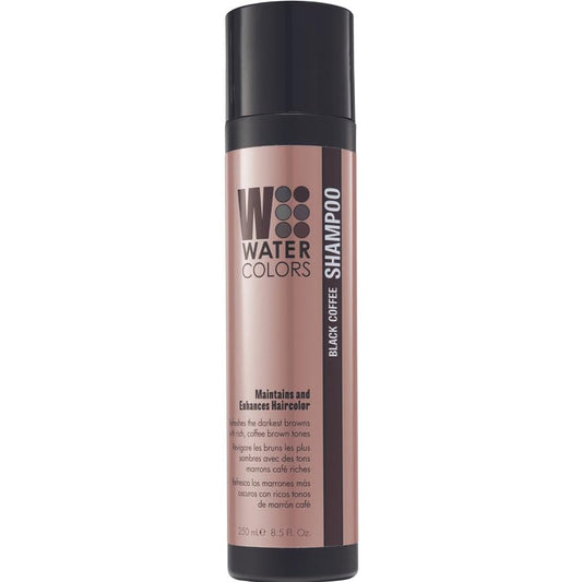 Watercolors Color Depositing Shampoo, Semi Permanent Hair Color 8.5 oz - BLACK COFFEE
