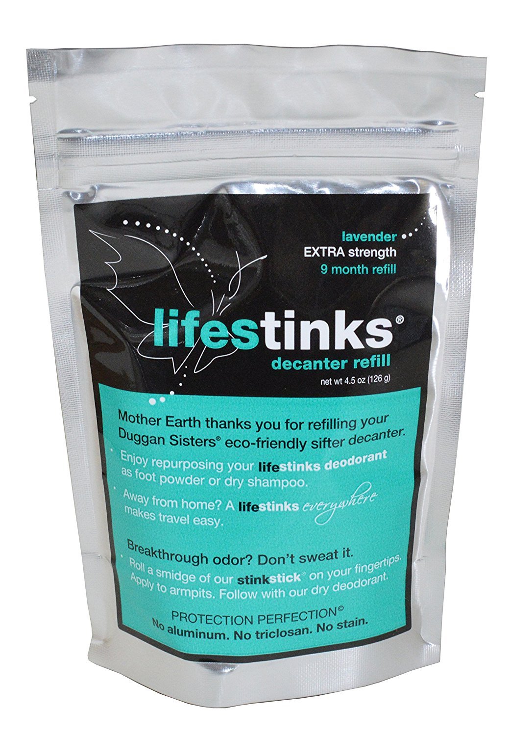 – LifeStinks Extra Strength Lavender Deodorant – Refill 4.5 – oz – Aluminum Free