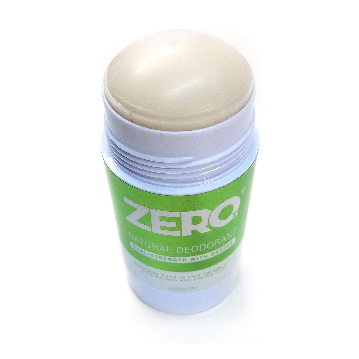 ZERO Dual Strength Aluminum Free Deodorant with Baking Soda and Oxygen - Eliminate Odor Any Time. All natural shea butter formula with essential oils (1 pack)