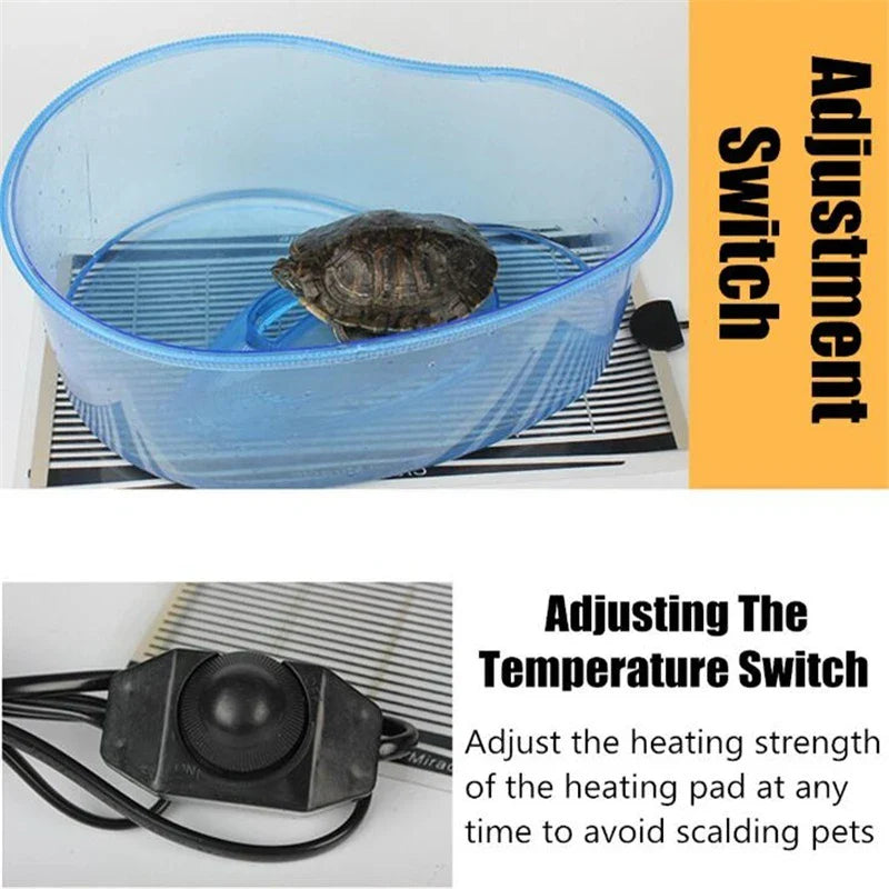 5-45W Terrarium Reptiles Heat Mat Climbing Pet Heating Warm Pads Adjustable Temperature Controller Mats Reptiles Supplies [PET]