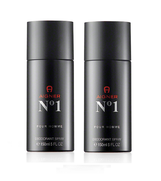 2xPack Aigner No. 1 Deodorant Spray - 300 ml