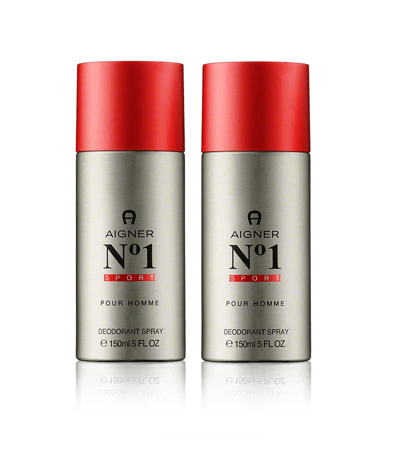 2xPack Aigner N°1 Sports Deodorant Spray - 300 ml